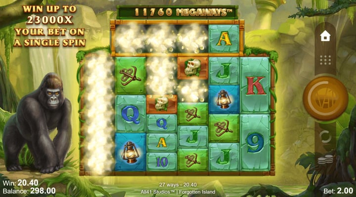 Forgotten Island Megaways slot screenshot